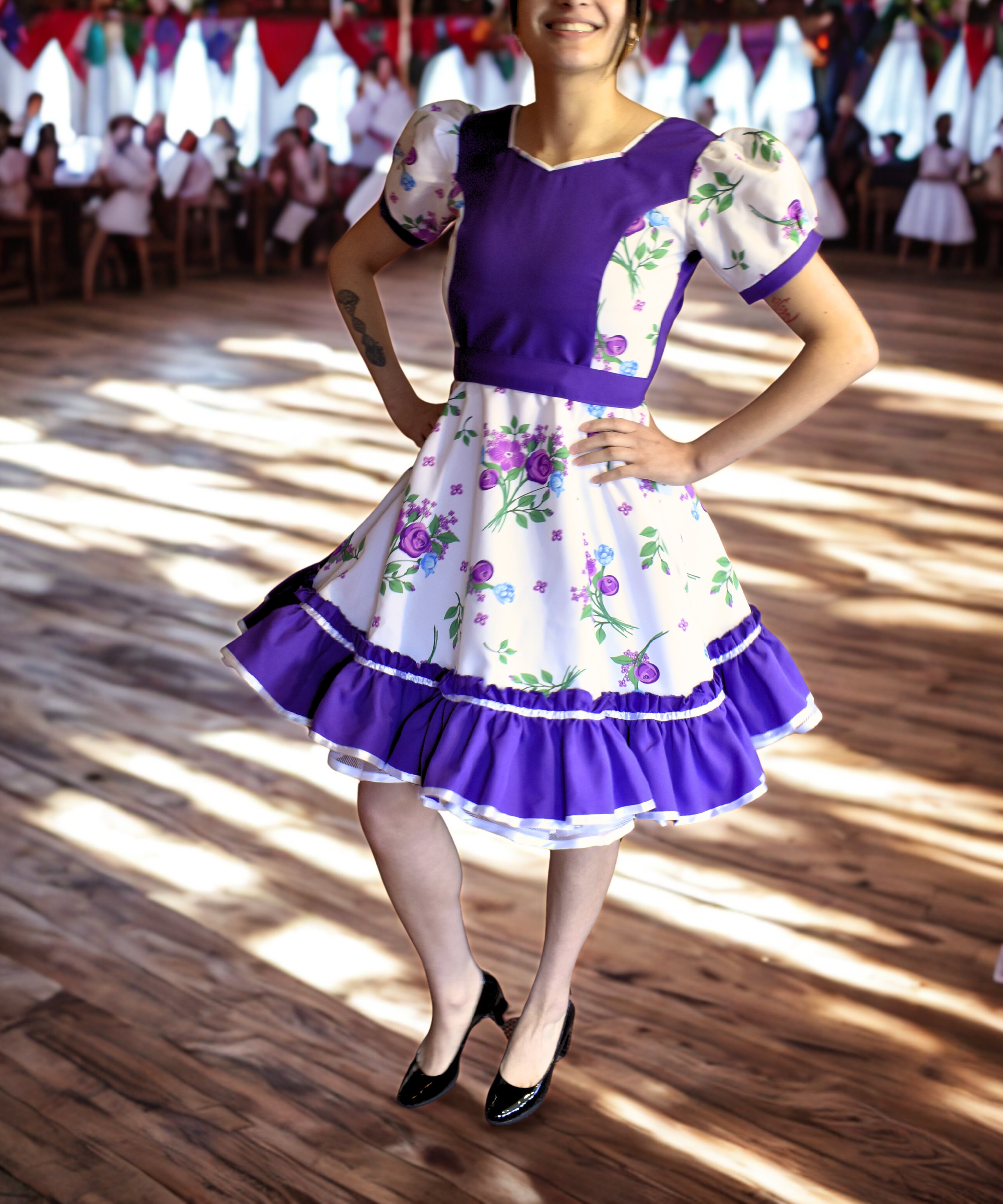 Vestido de Huasa Morado 3