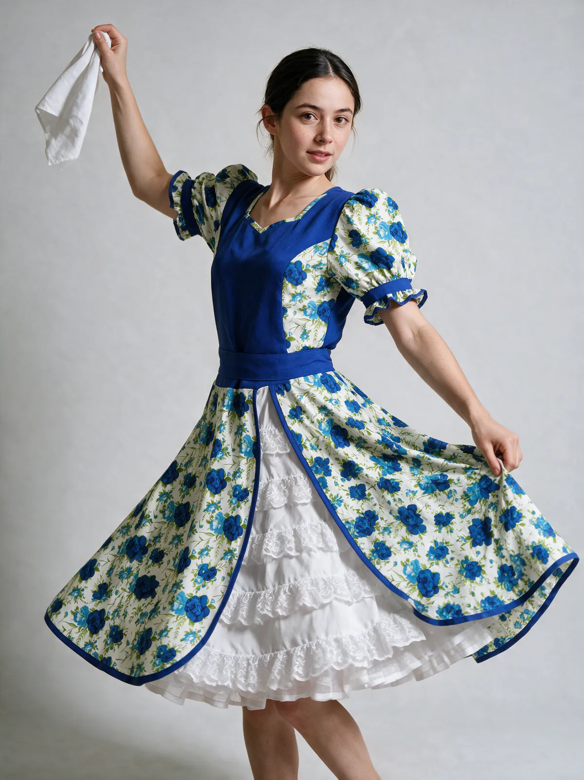 Vestido de China Azul Rey — foto 2